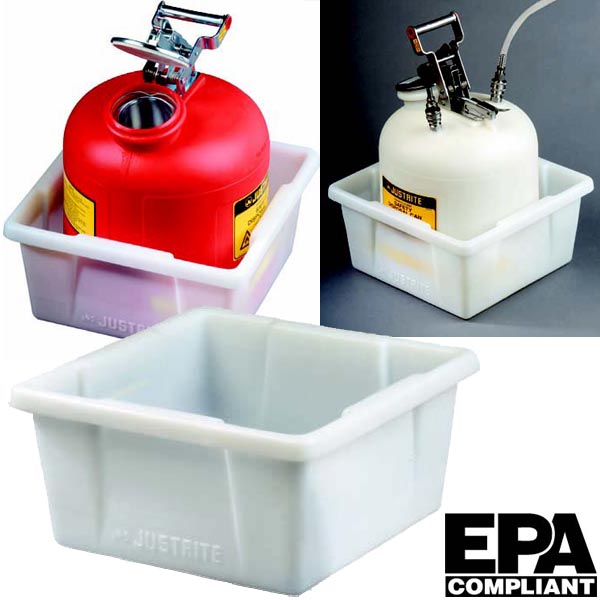 HPLC Can Spill Basin and Wall Bracket