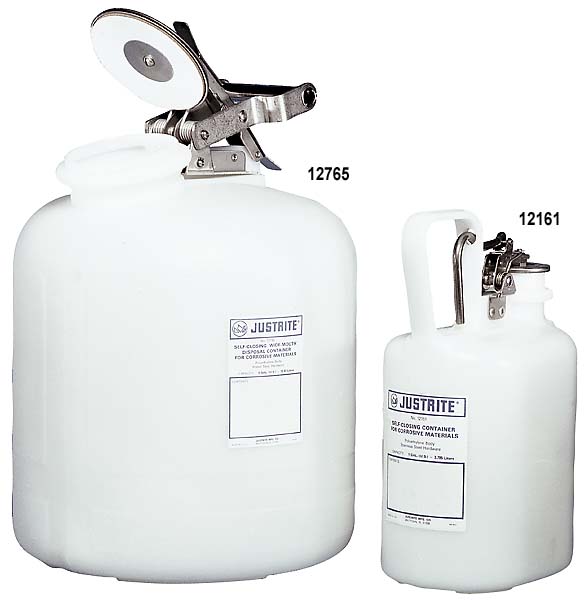 Self-Close Corrosive Containers