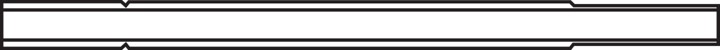 Split, straight-through liner