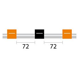 Contour Flared End PVC Pump Tube 3tag 0.13mm ID Orange/Black (PKT 6)