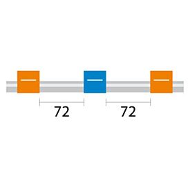 Contour Flared End PVC Pump Tube 3tag 0.25mm ID Orange/Blue (PKT 6)
