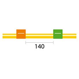 Contour Flared End Solva Flex Pump Tube 2tag 0.38mm ID Orange/Green (PKT 6)