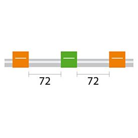 Contour Flared End PVC Pump Tube 3tag 0.38mm ID Orange/Green (PKT 6)