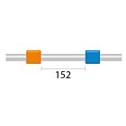 Contour Flared End PVC Pump Tube 2tag 0.25mm ID Orange/Blue (PKT 6)