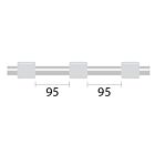 ProLok Contour Flared End PVC Pump Tube 3tag (95mm) 1.02mm ID White/White (PKT 6)