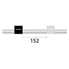 PVC Pump Tube Long 2tag 3.17mm ID Black/White (PKT 12)