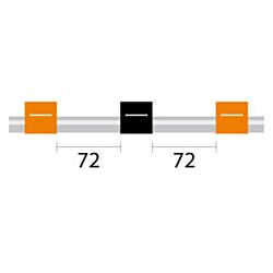 Contour Flared End PVC Pump Tube 3tag 0.13mm ID Orange/Black (PKT 6)