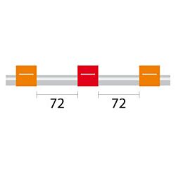 ProLok Contour Flared End PVC Pump Tube 3tag 0.19mm ID Orange/Red (PKT 6)