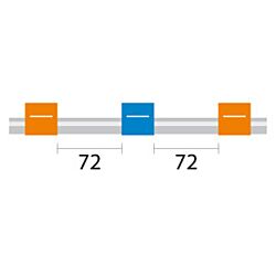 Contour Flared End PVC Pump Tube 3tag 0.25mm ID Orange/Blue (PKT 6)