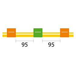 ProLok Solva Flex Pump Tube 3 tag (95mm) 0.38mm ID Orange/Green (PKT 12)