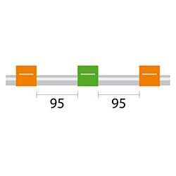 PVC Pump Tube 3tag (95mm) 0.38mm ID Orange/Green (PKT 12)