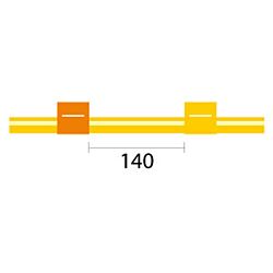 Contour Flared End Solva Flex Pump Tube 2tag 0.51mm ID Orange/Yellow (PKT 6)