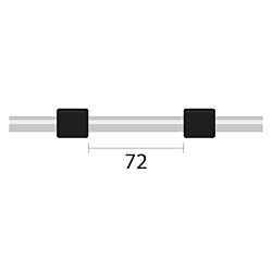 ProLok Contour Flared End PVC Pump Tube Short 2tag 0.76mm ID Black/Black (PKT 6)