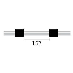 ProLok Contour Flared End PVC Pump Tube 2tag 0.76mm ID Black/Black (PKT 6)