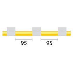 Contour Flared End Solva Pump Tube 3tag (95mm) 1.02mm ID White/White (PKT 6)