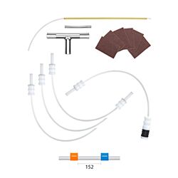 Internal Standard Kit with Orange/Blue Contour Flared End PVC tubing