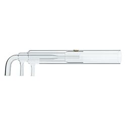 Quartz Torch, Axial, 1.4mm Injector with Right Angle End